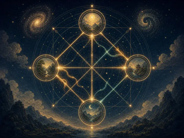 四个相连宫位在星盘中形成稳定结构