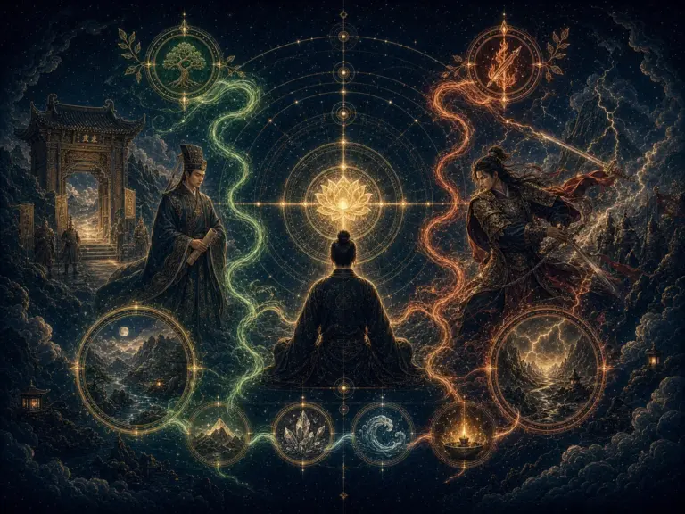 两种规则力量一正一锐地约束中心日主光点