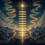 六条阳爻化作天光阶梯向上展开